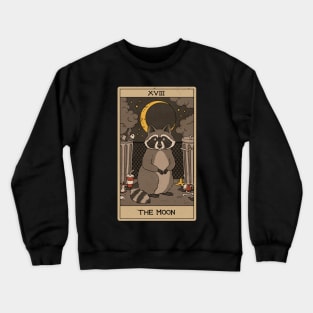 The Moon -  Raccoons Tarot Crewneck Sweatshirt